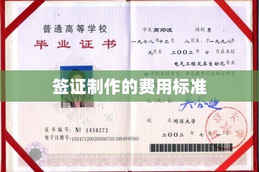 广宗签证制作的费用标准